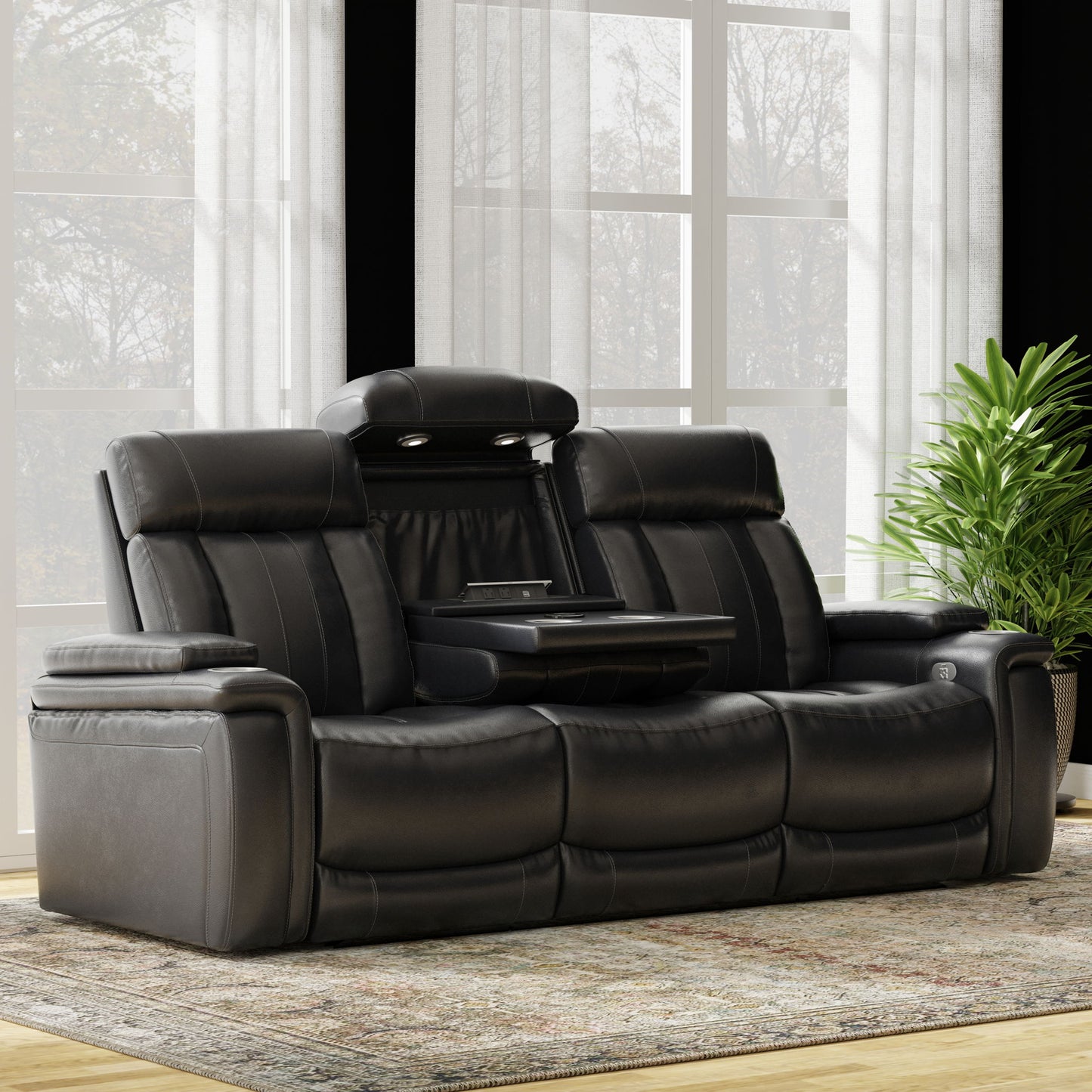 Royce - Power Drop Down Console Sofa
