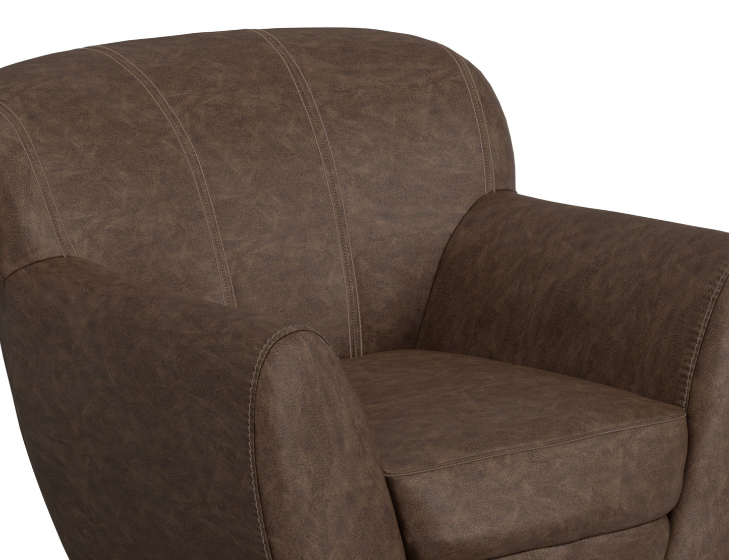 Tamesis - Swivel Accent Chair Armchair - Chocolate Brown
