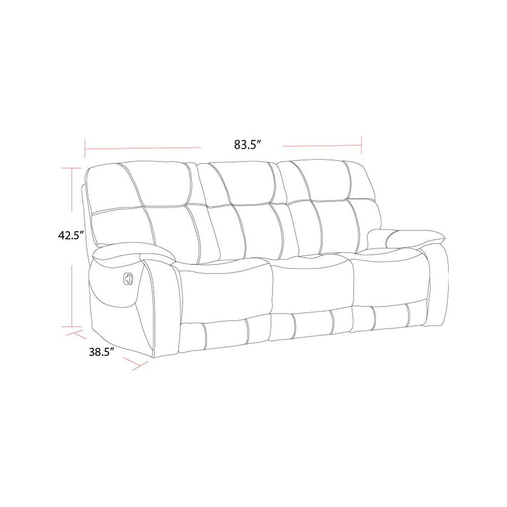 Cooper - Manual Triple Reclining Sofa