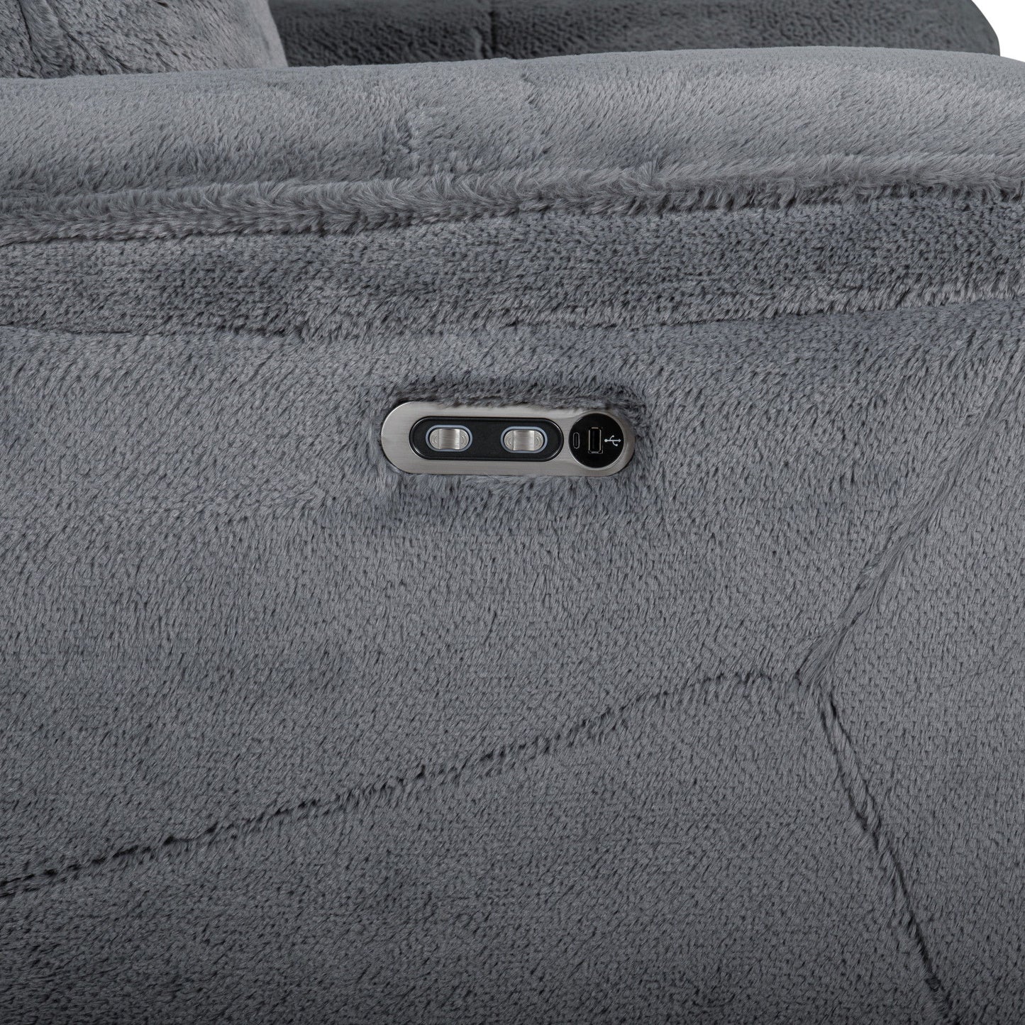 Teddy - Recliner With Power Headrest & Footrest - Gray