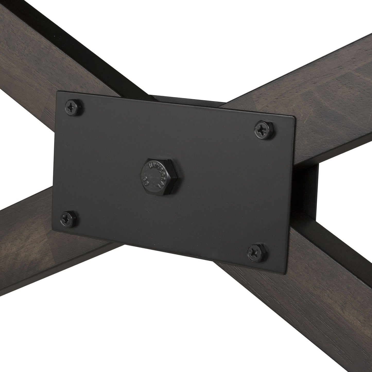 Double Bridge - Trestle Table - Dark Brown