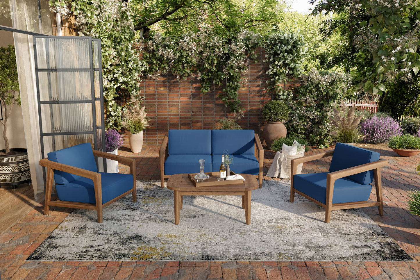 Bali - Loveseat - Dark Blue