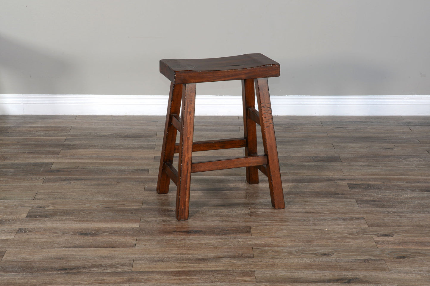 Tuscany - Saddle Seat Stool With Wood Seat