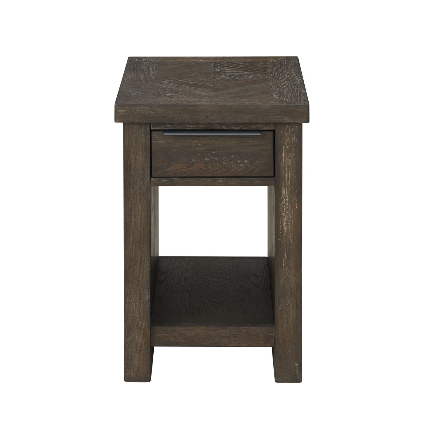 Hearst - Chairside Table - Reclaimed Chevron