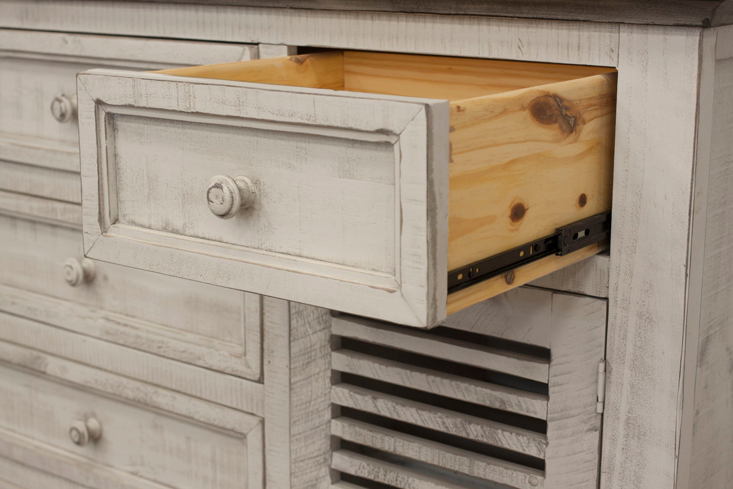 Stone - Buffet - Antiqued Ivory / Weathered Gray