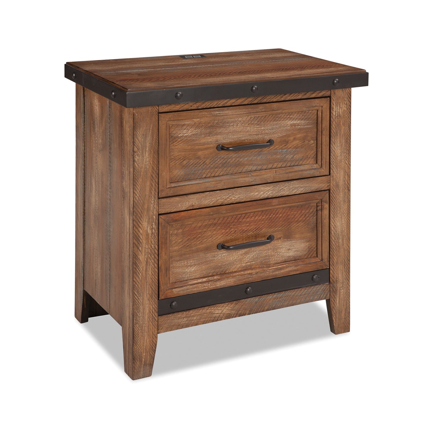 Taos - 2 Drawer Nightstand - Canyon Brown
