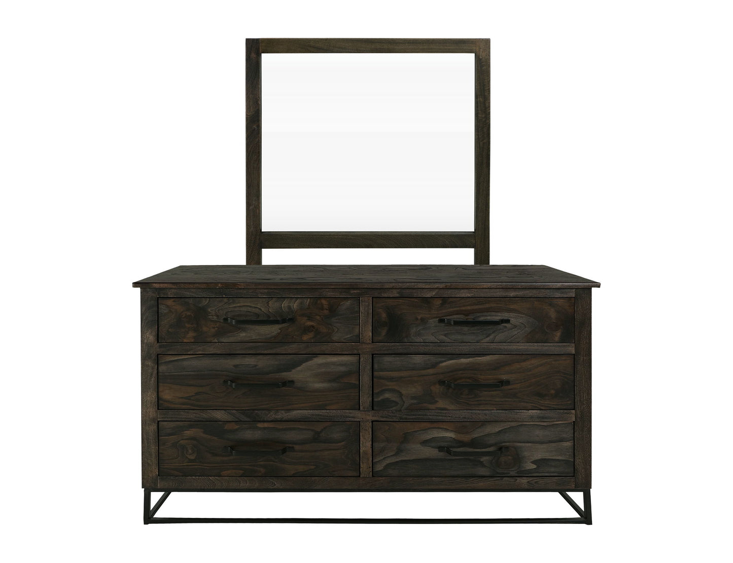 Teak - Mirror - Oil Black