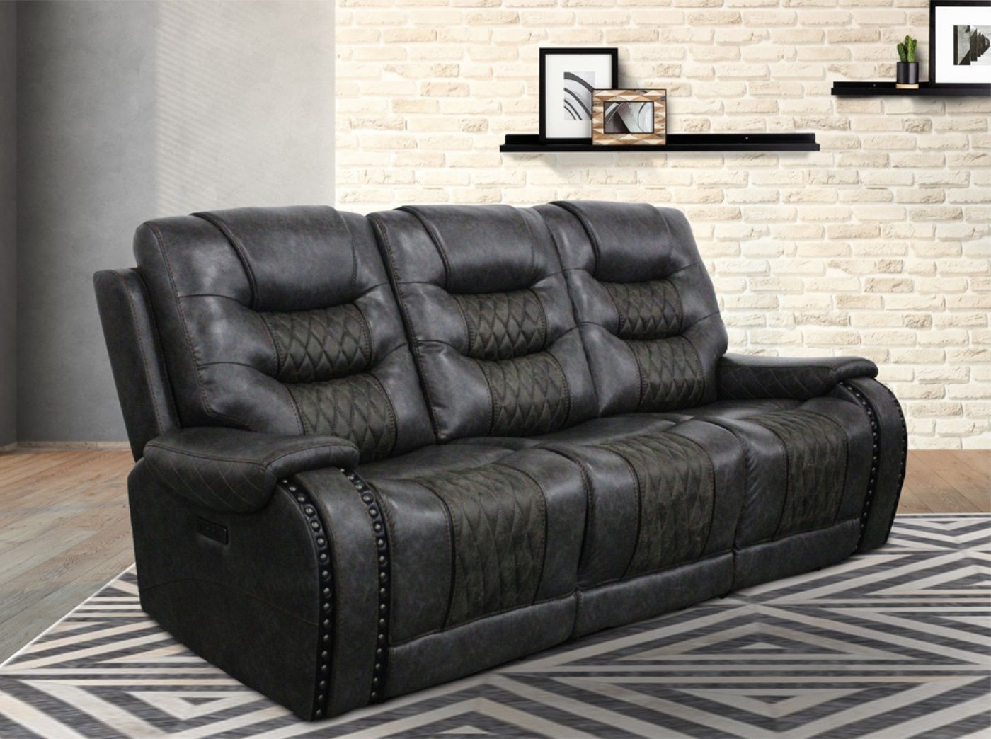 Outlaw - Power Reclining Sofa And Recliner - Stallion