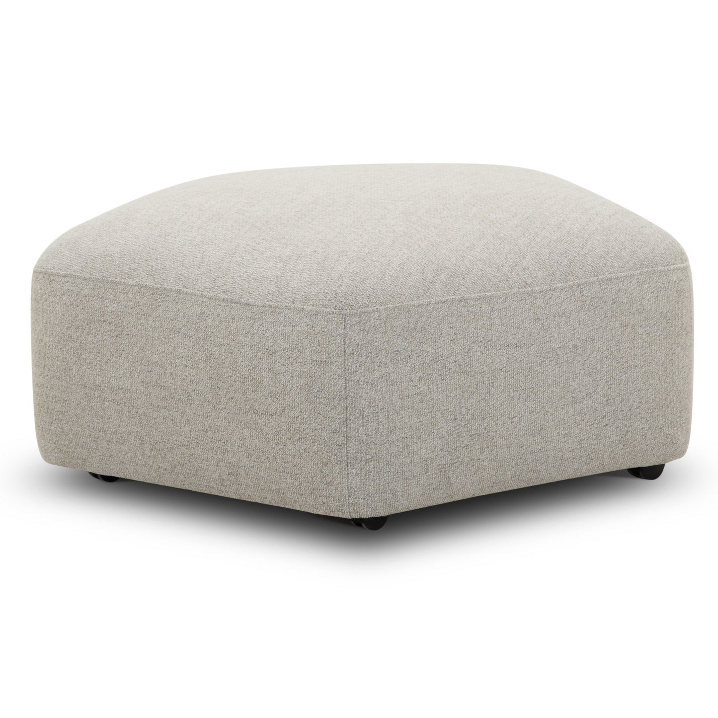 Playful - Ottoman With Casters - Canes Cobblestone