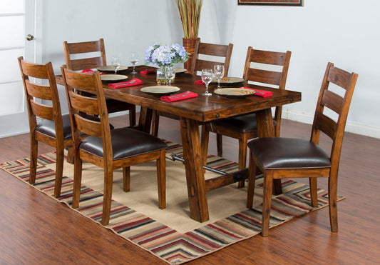 Tuscany - Dining Table With Turn Buckle - Vintage Mocha