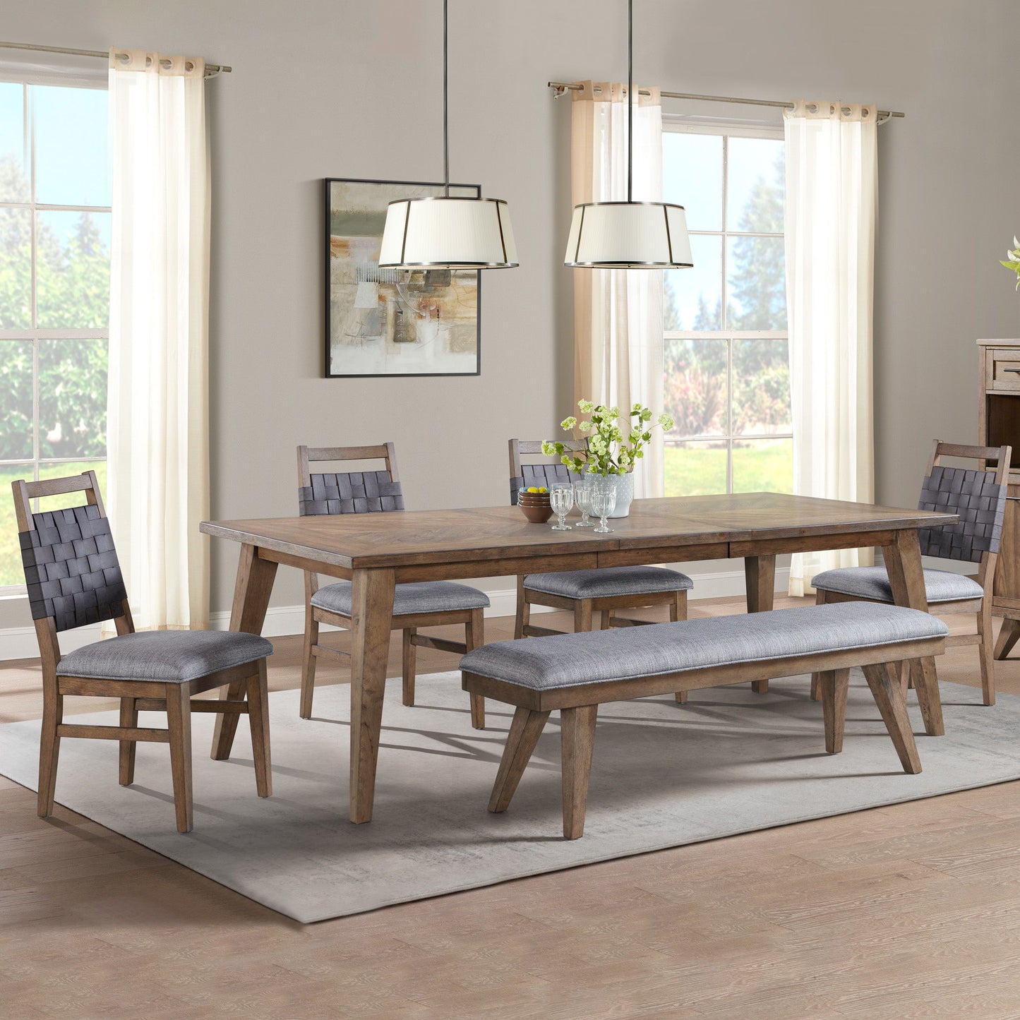 Oslo - Backless Bench - Weathered Chestnut