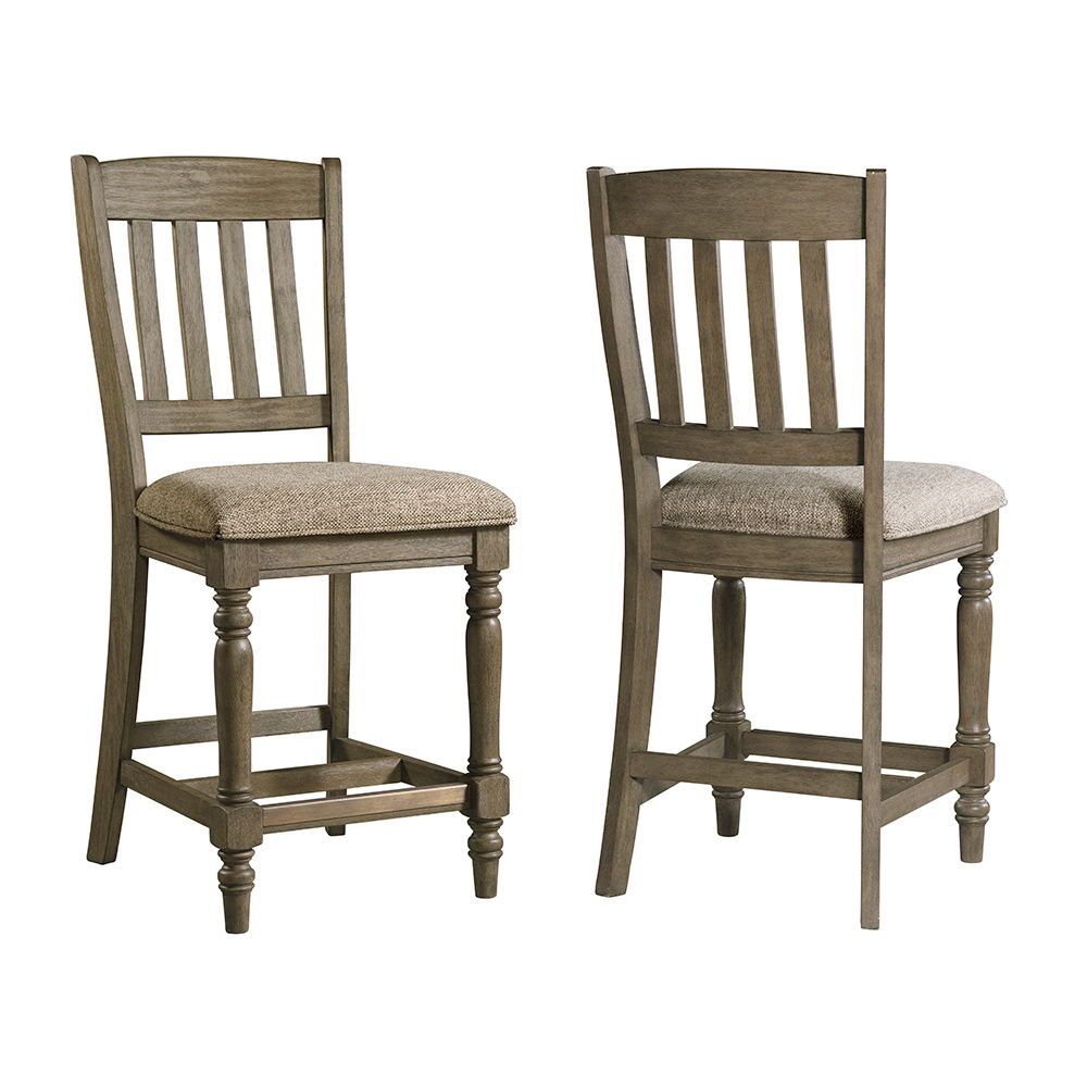 Balboa Park - Slat Stool - Roasted Oak