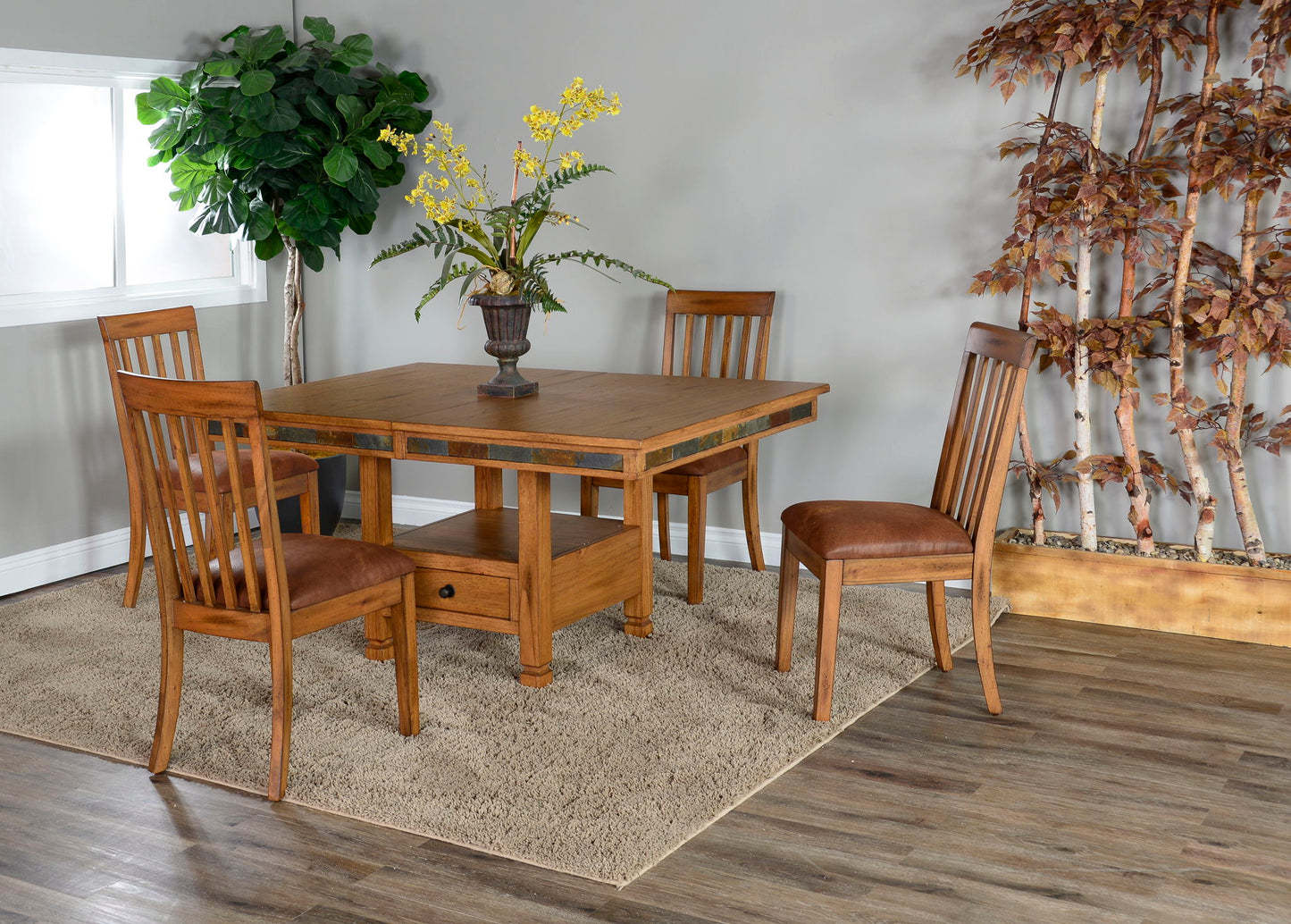 Sedona - Slatback Chair - Light Brown