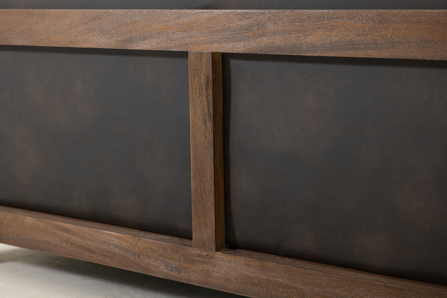 Walnut - Sofa - Licorice Black