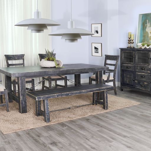 Marina - Extension Wood Dining Table - Black Sand