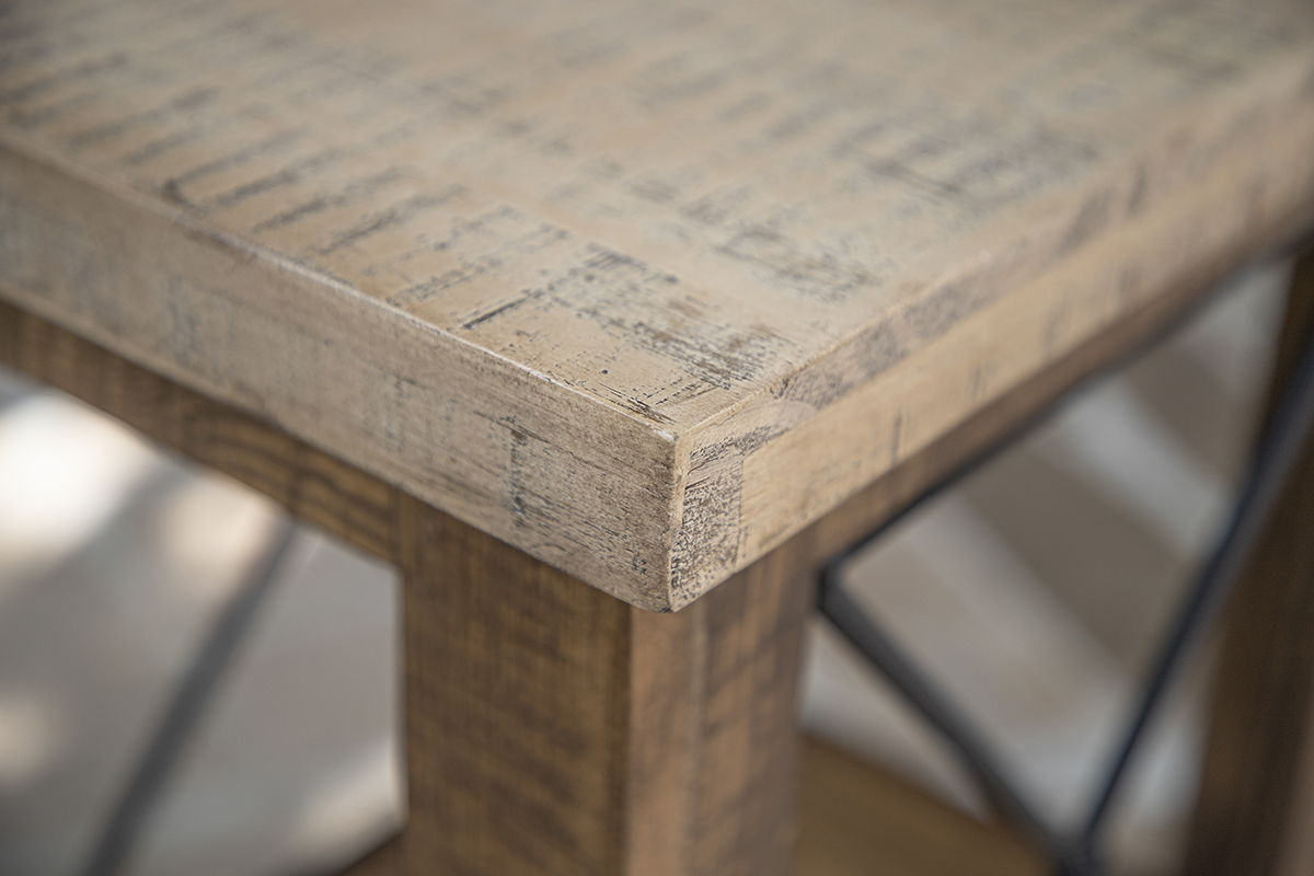 Andaluz - Sofa Table - Brown / Light Brown Antiqued