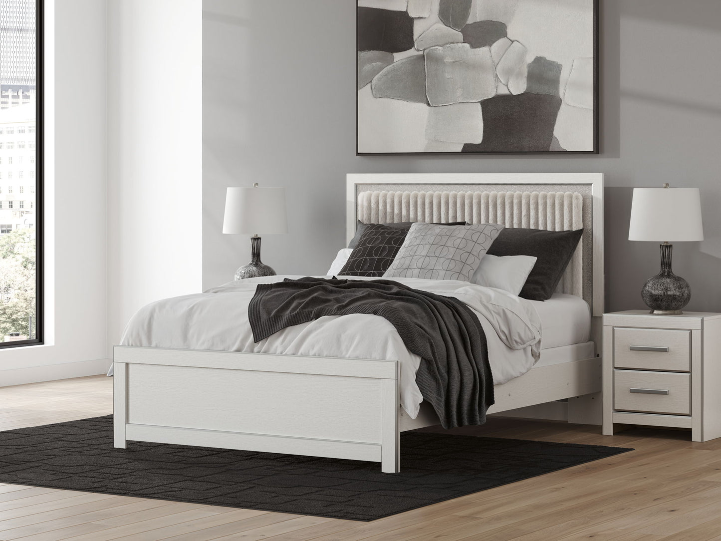 Zuraleus - Upholstered Panel Bed