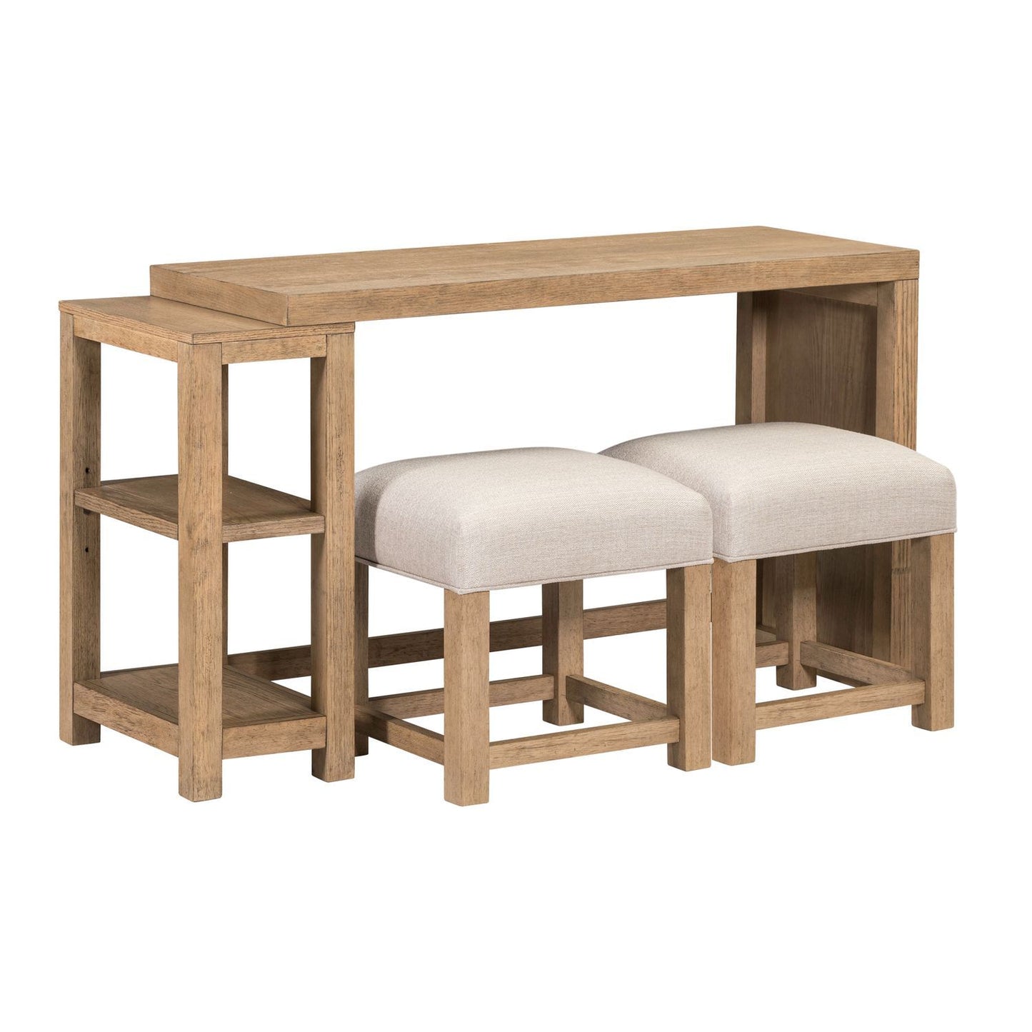 Corso - 3 Piece Console Set - Natural & Concrete