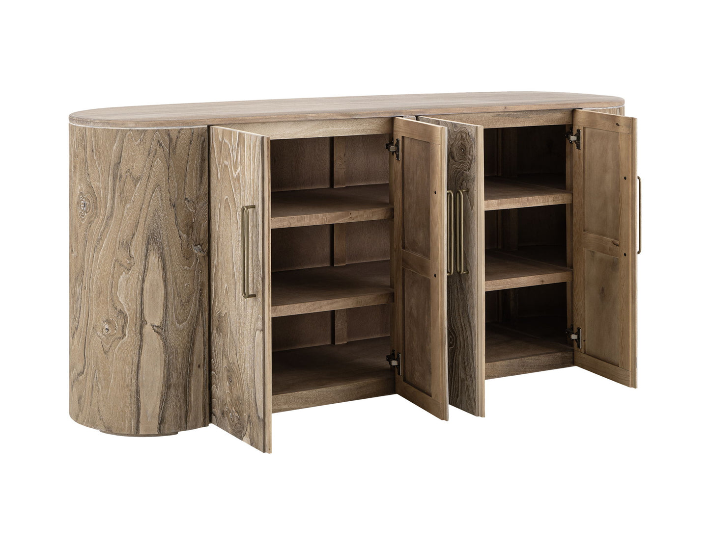 White Balam - 4 Doors Console - Ivory White