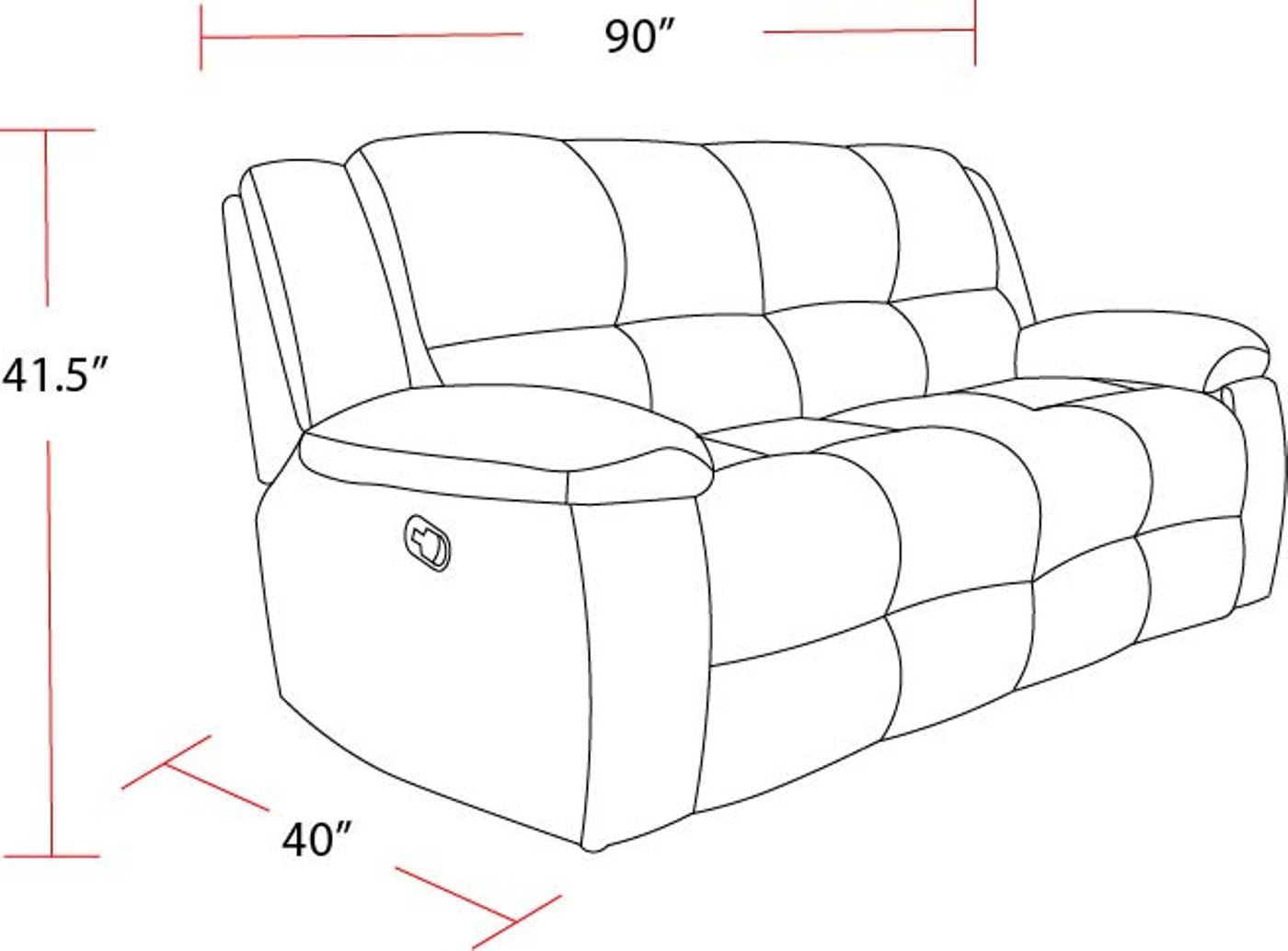 Buster - Manual Reclining Sofa - Opal Taupe