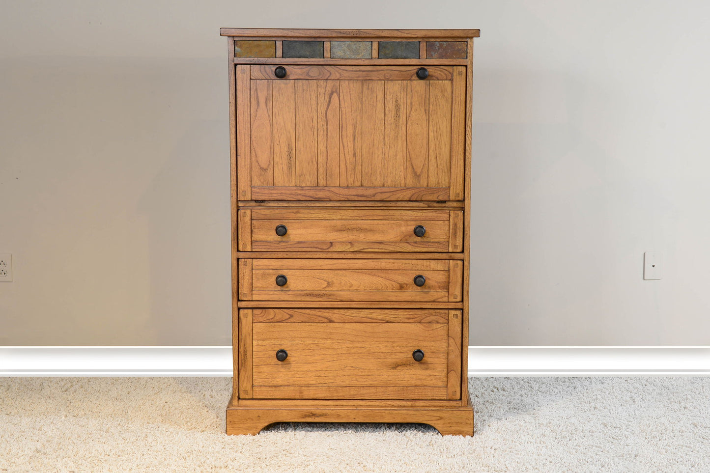 Sedona - Laptop Armoire - Light Brown