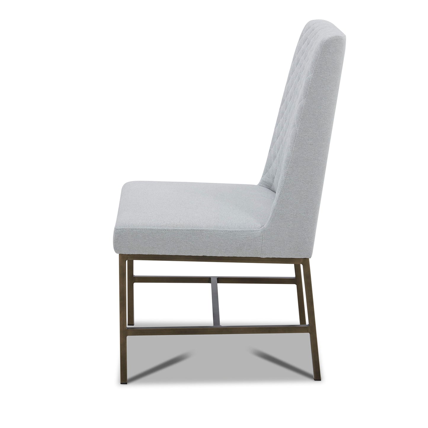 Crossings - Monaco Rectangular Dining Table With 4 Upholstered Chairs - Solid Mango / Pearl Silver