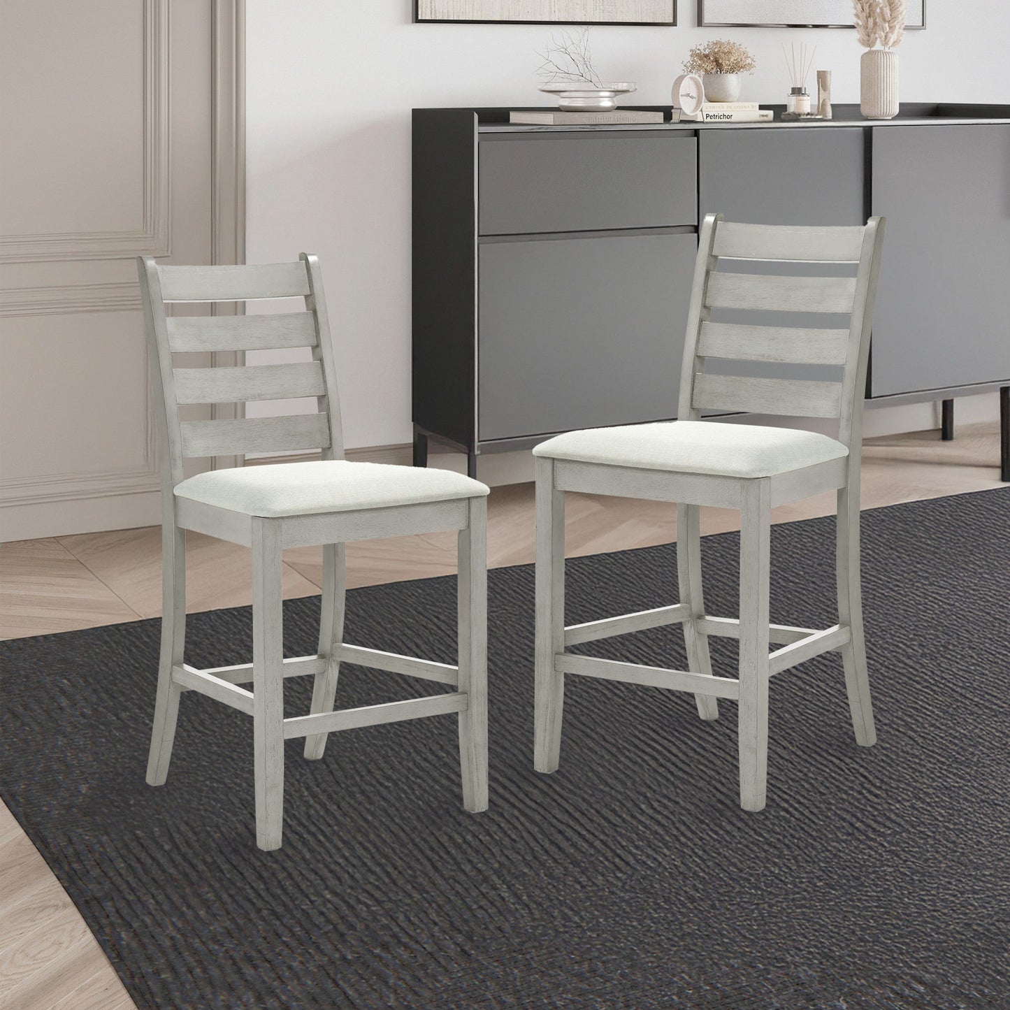 Pascal - Ladderback Counter Chair (Set of 2)