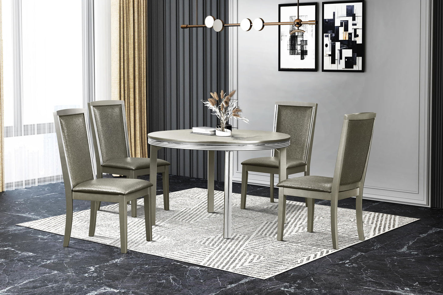 Lumina - Round Table - Silver