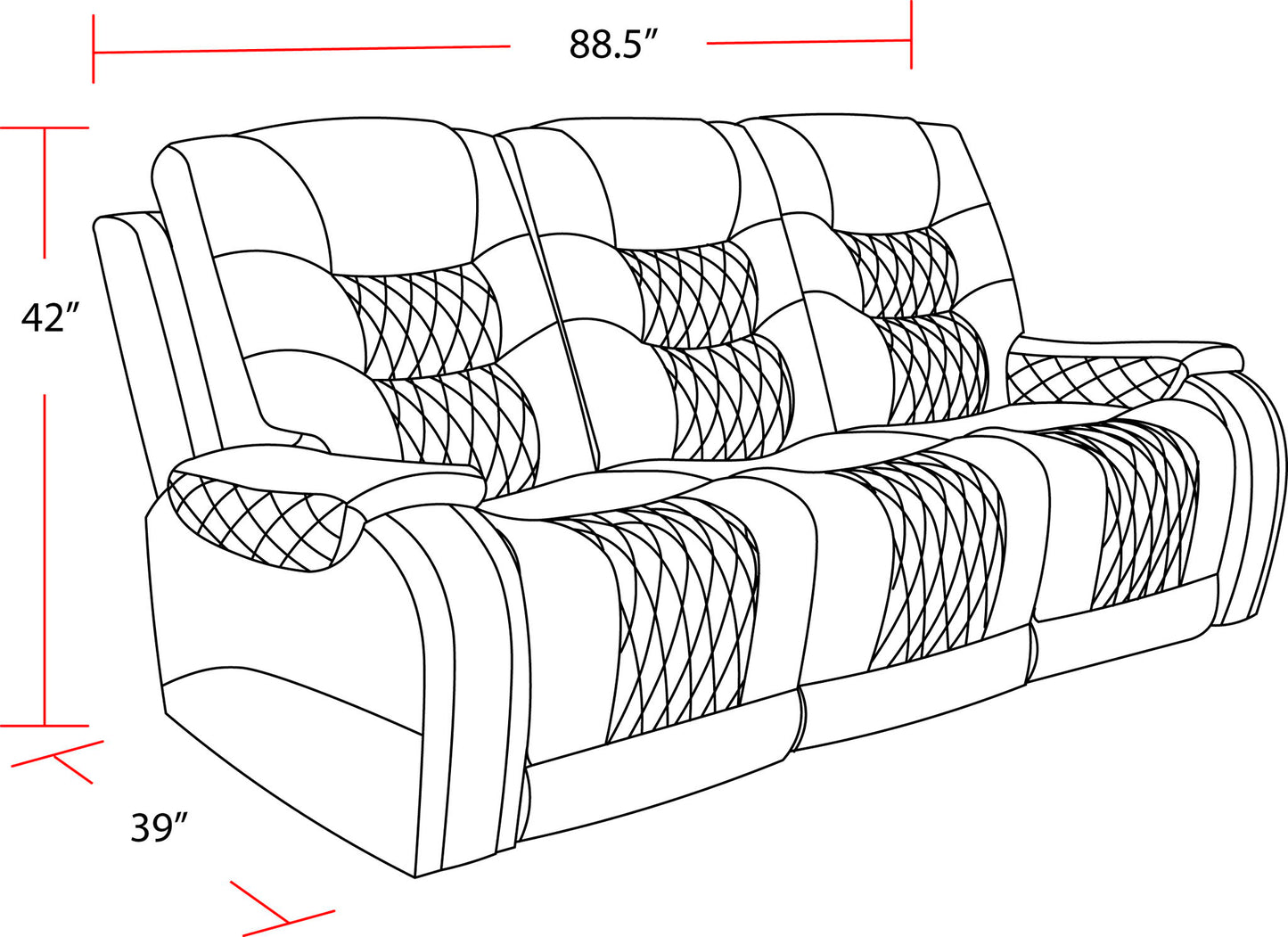 Outlaw - Power Reclining Sofa And Recliner - Stallion