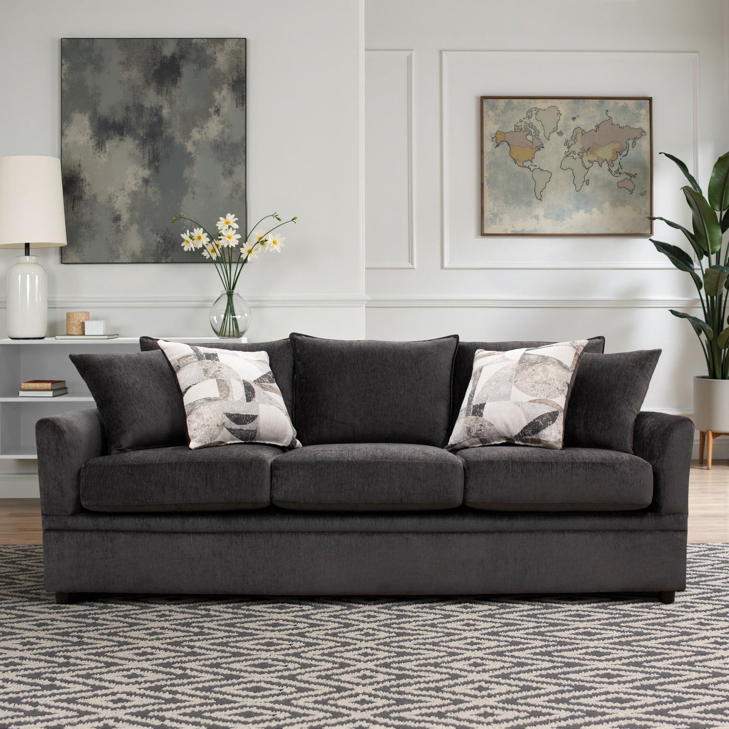 Sylvie - Sofa With 4 Accent Pillows