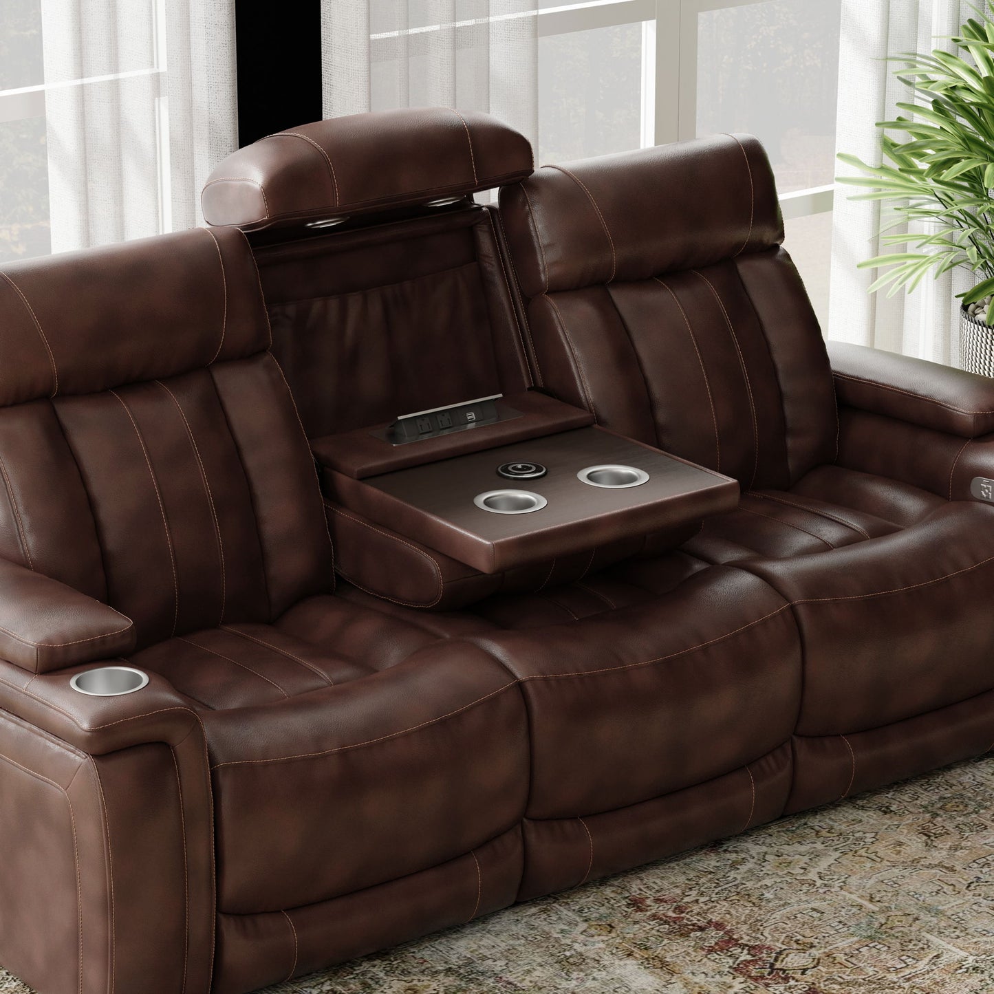 Royce - Power Drop Down Console Sofa