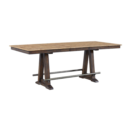 Transitions - Counter Trestle Table - Driftwood / Sable