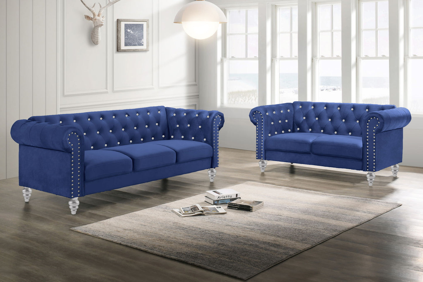 Emma - Crystal Loveseat