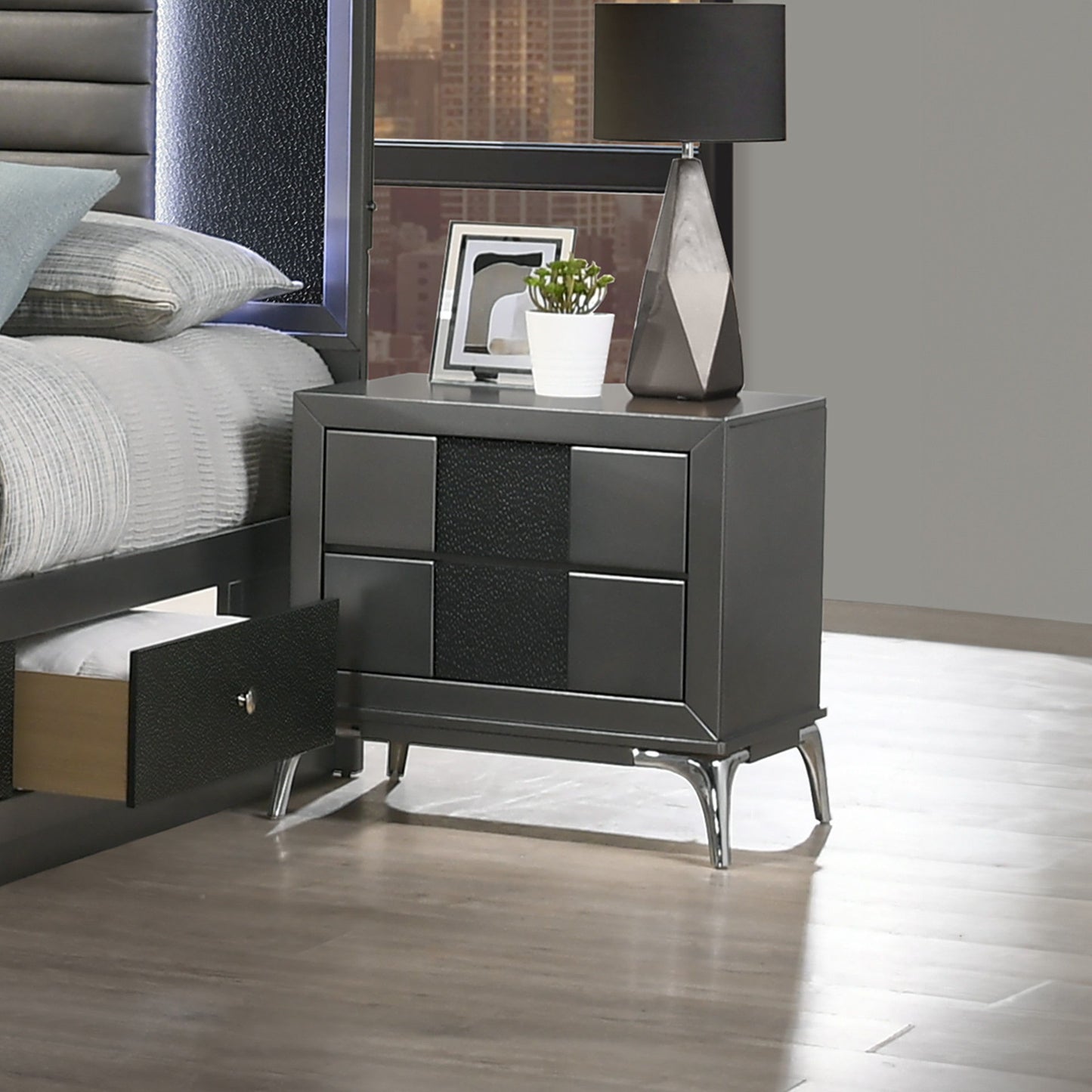 Nocturne - Nightstand - Slate