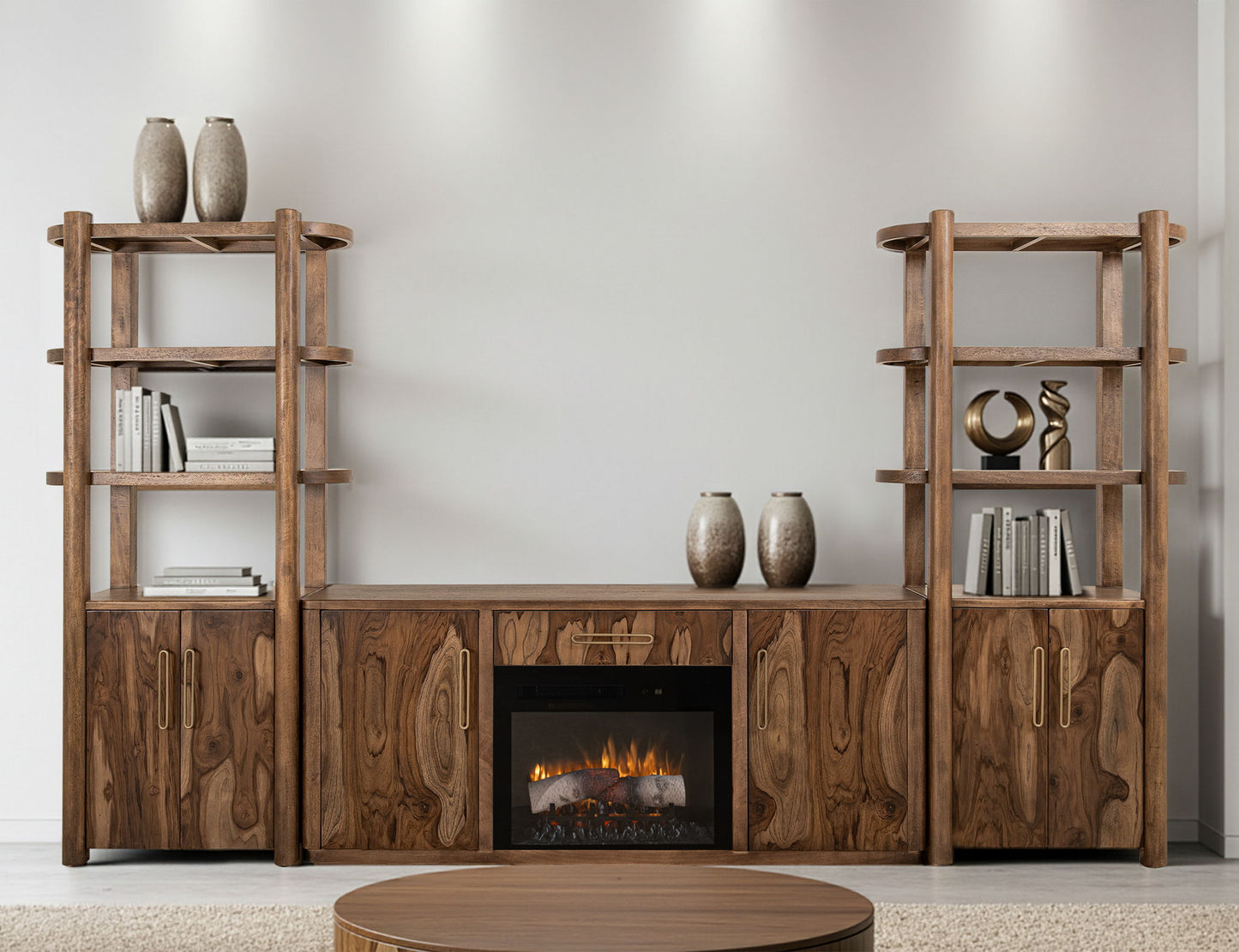Balam - TV Stand With 1 Drawer & 2 Door - Light Brown