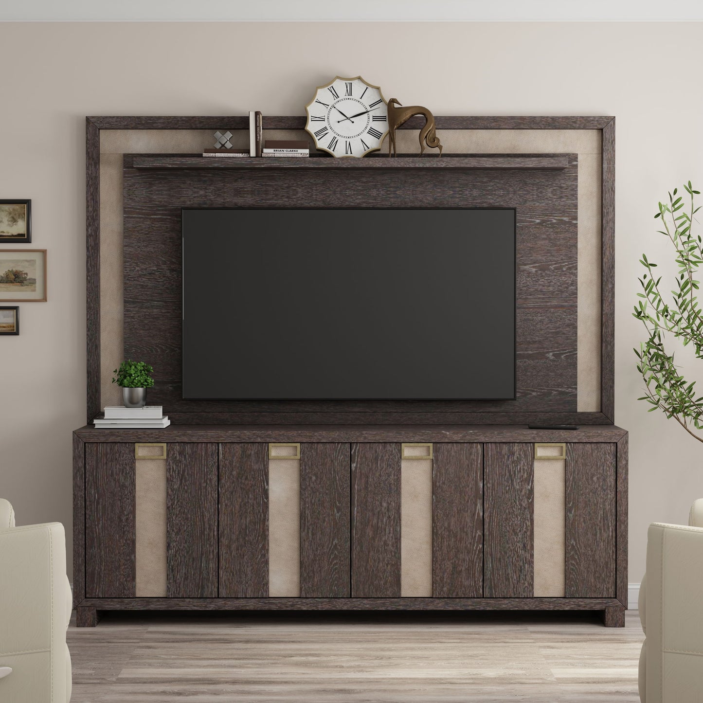Ascent - 90" Console - Dark Chocolate