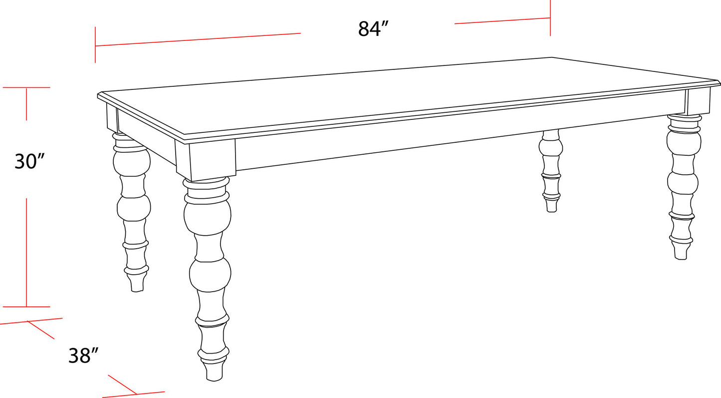 Crossings - Eden Rectangular Dining Table With 4 Upholstered Chairs - Toasted Tumbleweed & Green