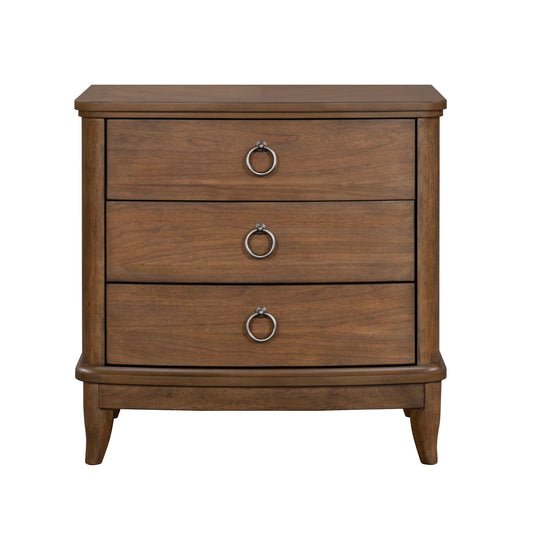 Bellevue - 3-Drawer Nightstand - Whiskey Brown