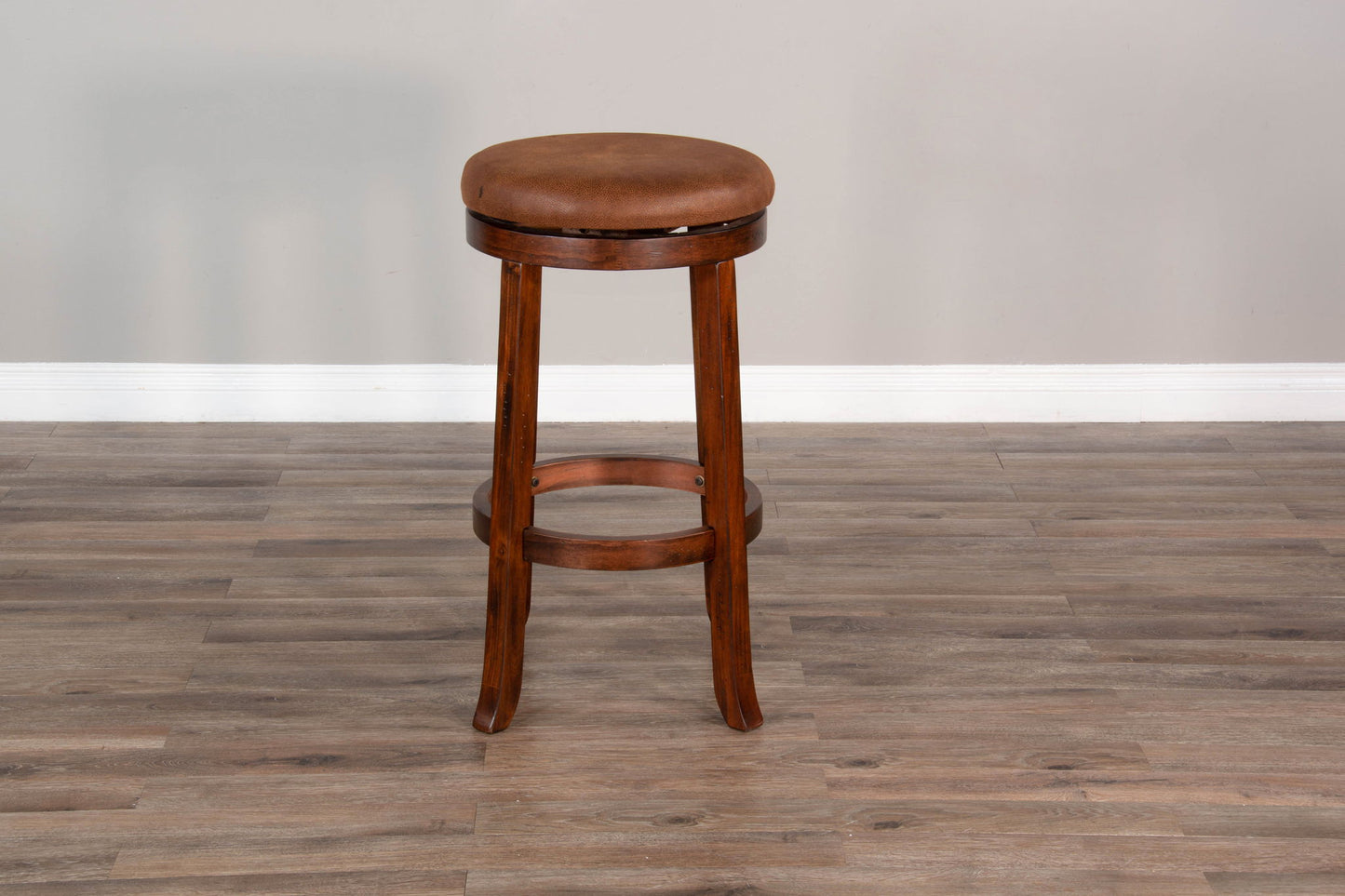 Santa Fe - 30" Swivel Stool With Cushion Seat (Set of 2) - Dark Chocolate
