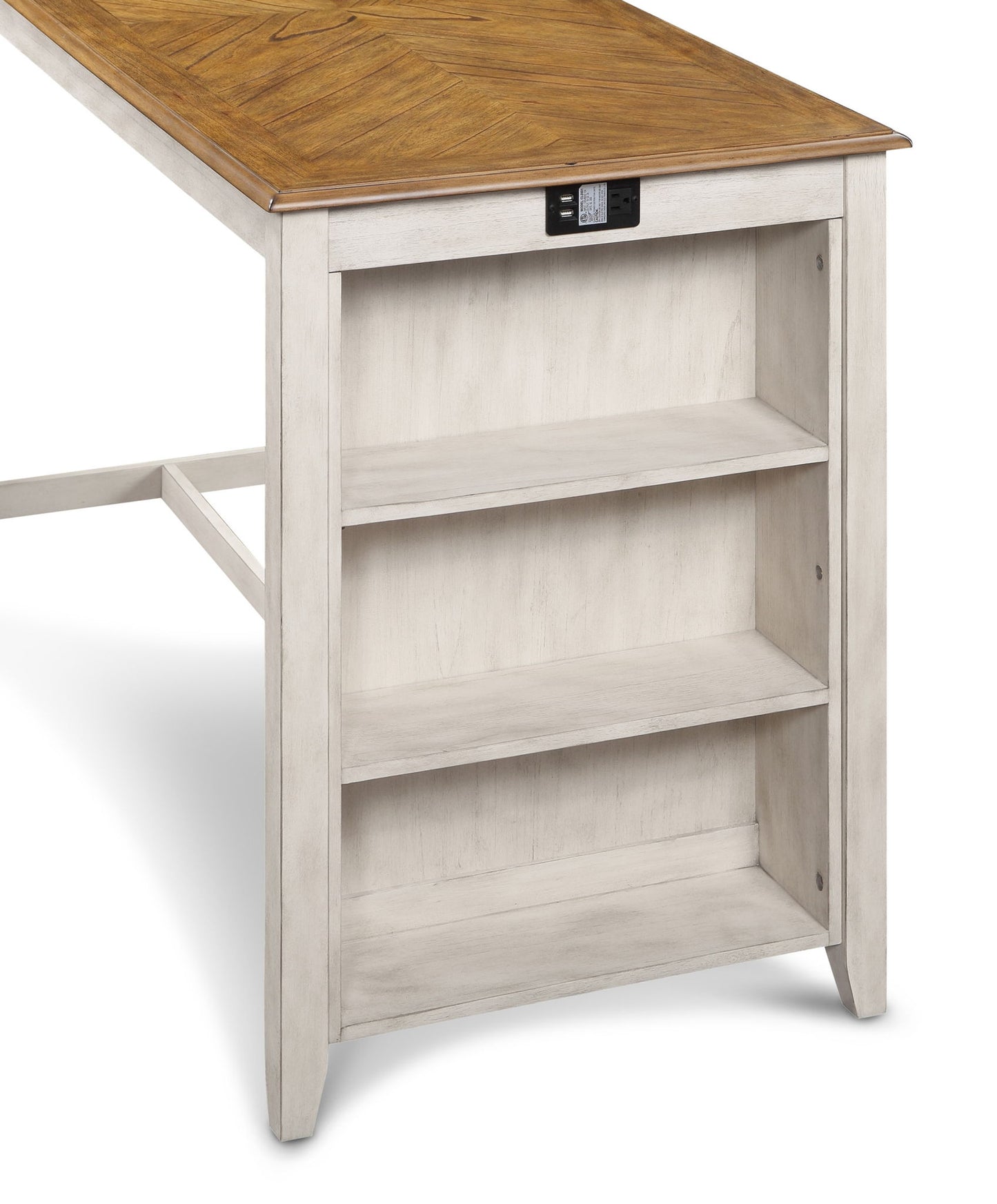 Amy - 60" Counter Table & Chairs With Storage