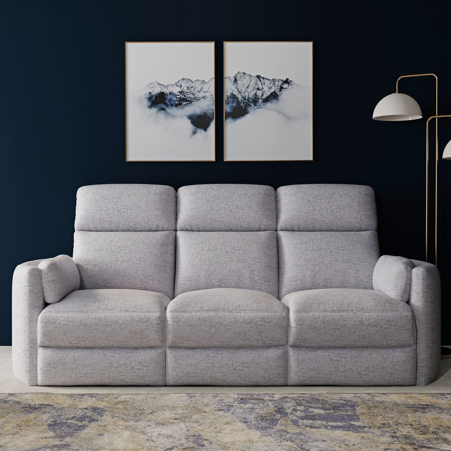 Radius - Power Reclining Sofa - Mineral