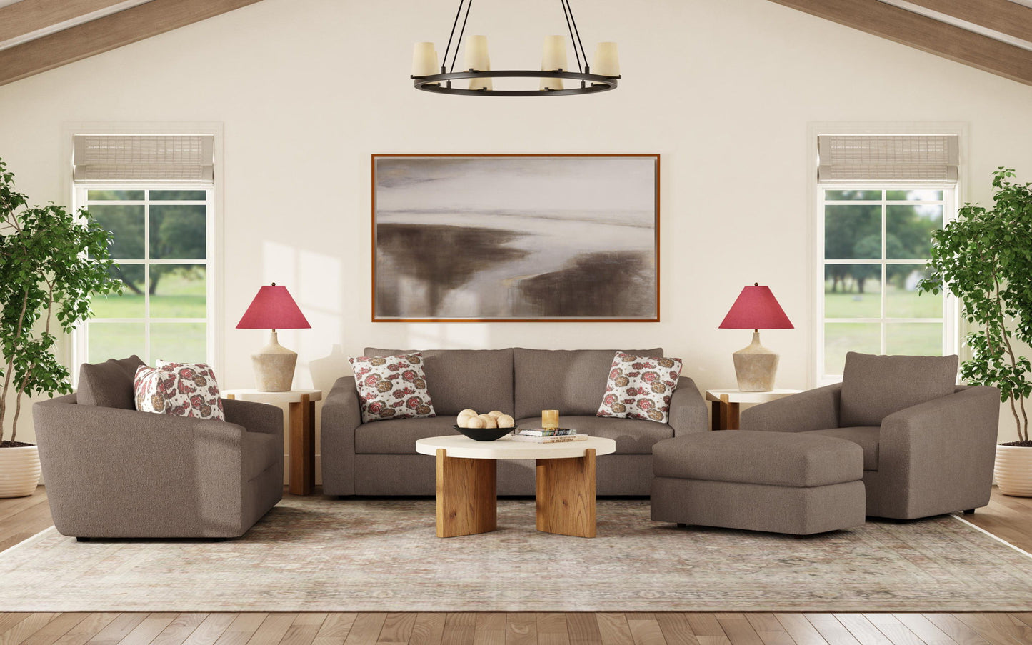 Chevy - Fabric Loveseat - Brown