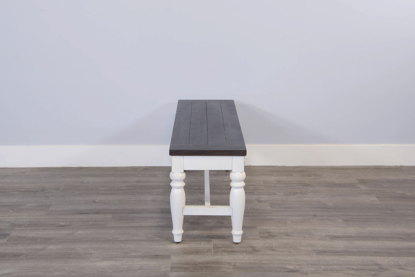 Carriage House - Bench - Cottage White / Europen Dark