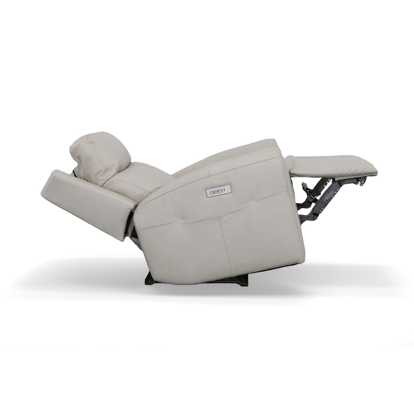 Barnett - Power Recliner With Power Headrest & Lumbar - Timber