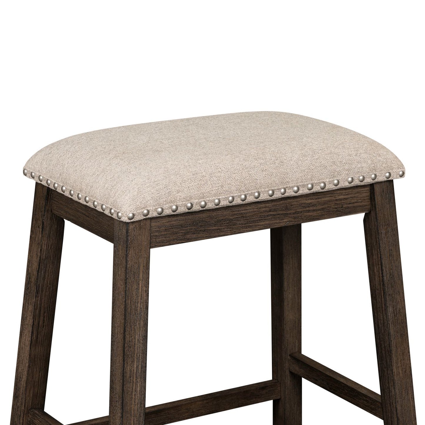 Harrison - Upholstered Console Stool - Brown