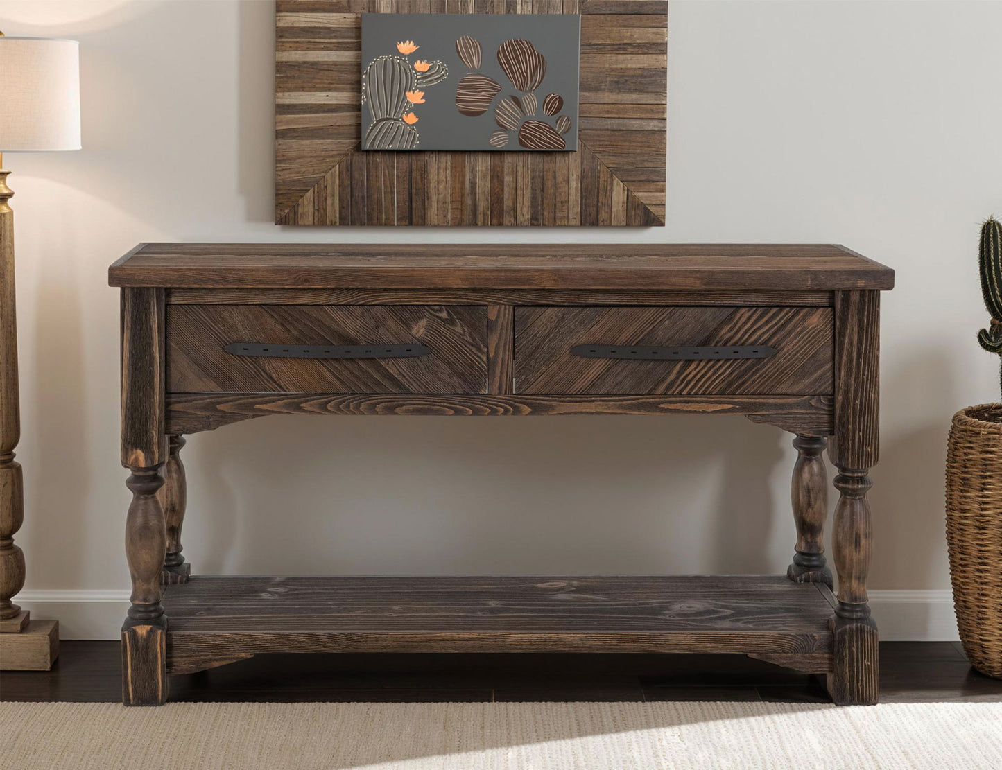 Dutton - Console / Sofa Table - Caramel Brown