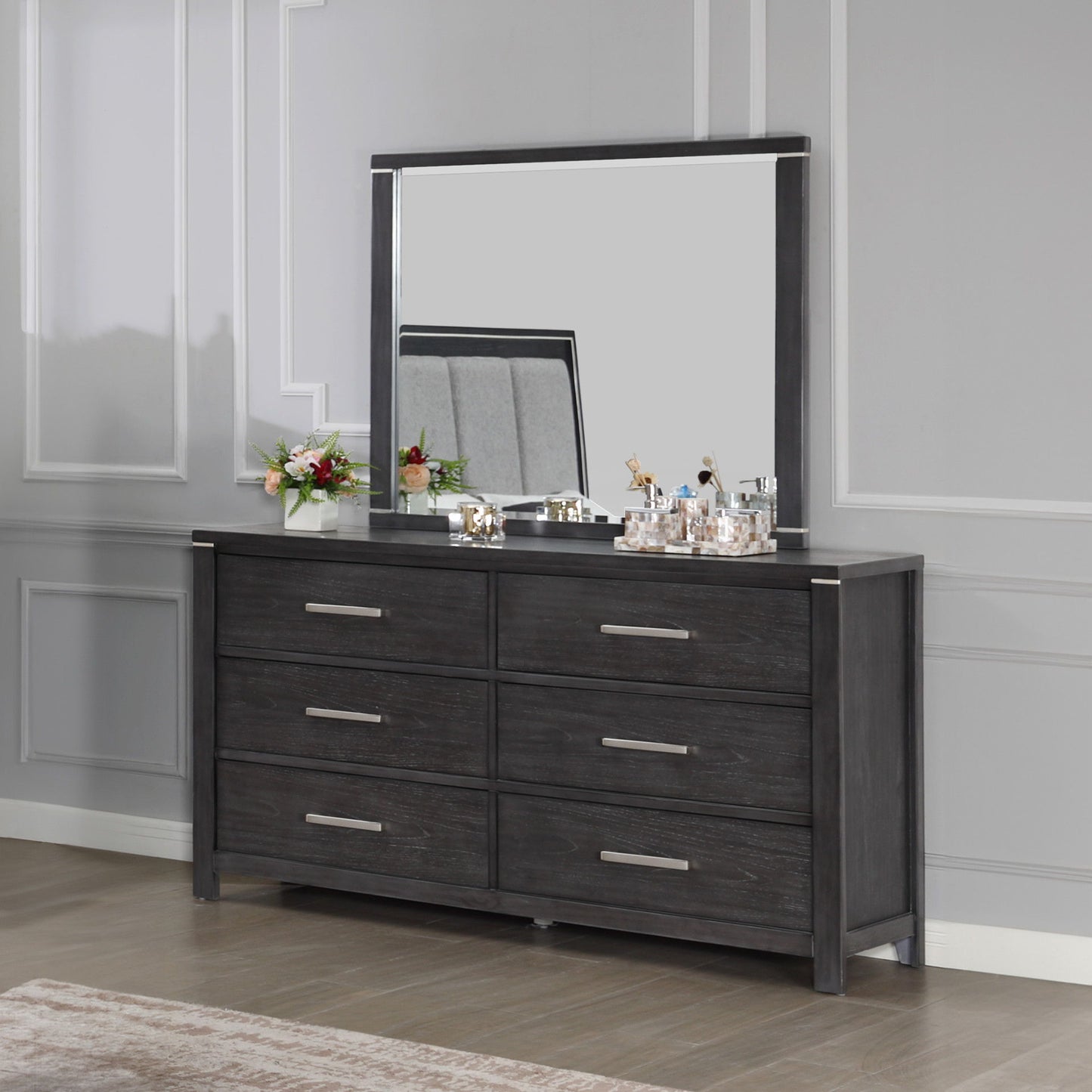 Odessa - Mirror - Charcoal