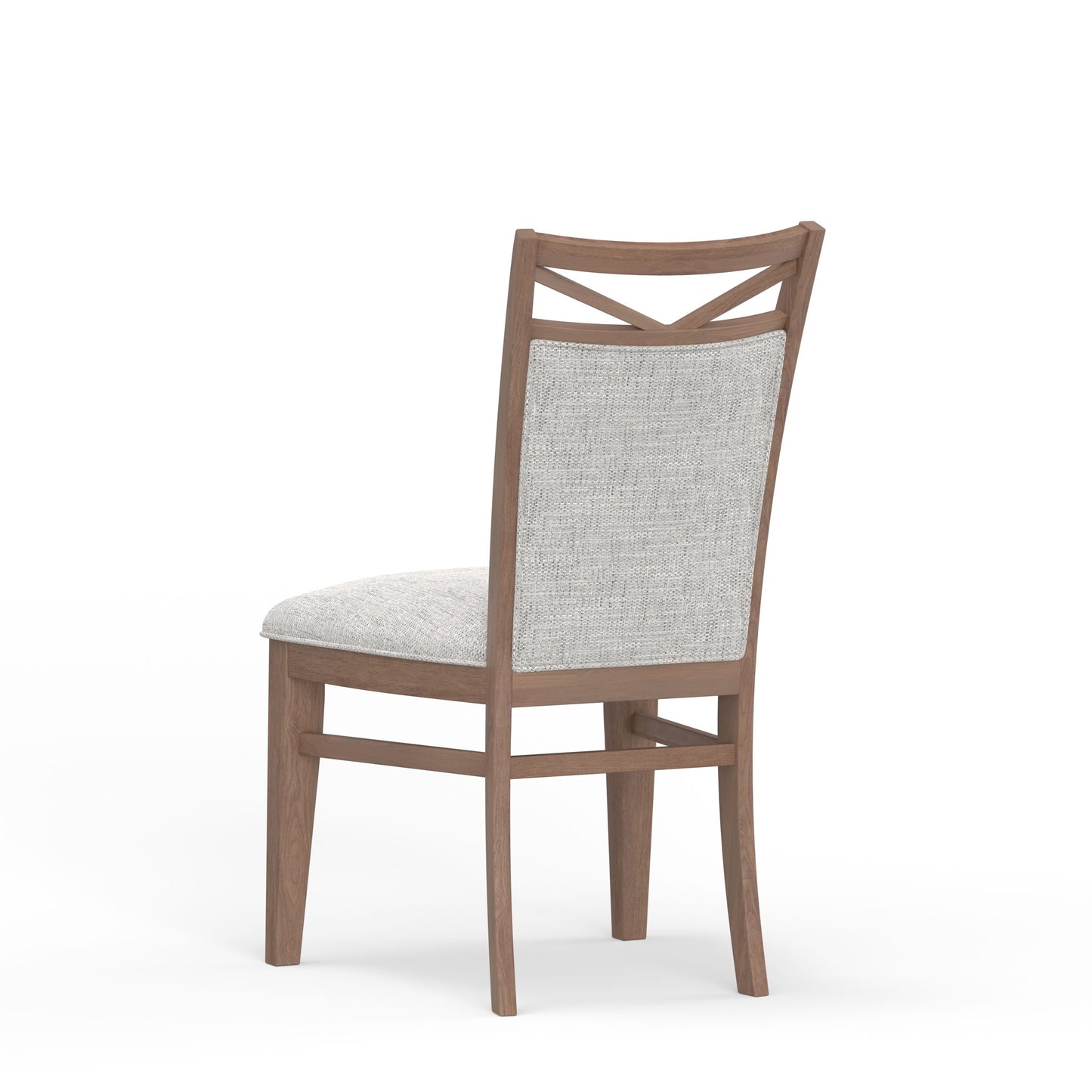 Americana Modern Dining - Round Extendable Dining Table And 4 Upholstered Chairs - Cotton