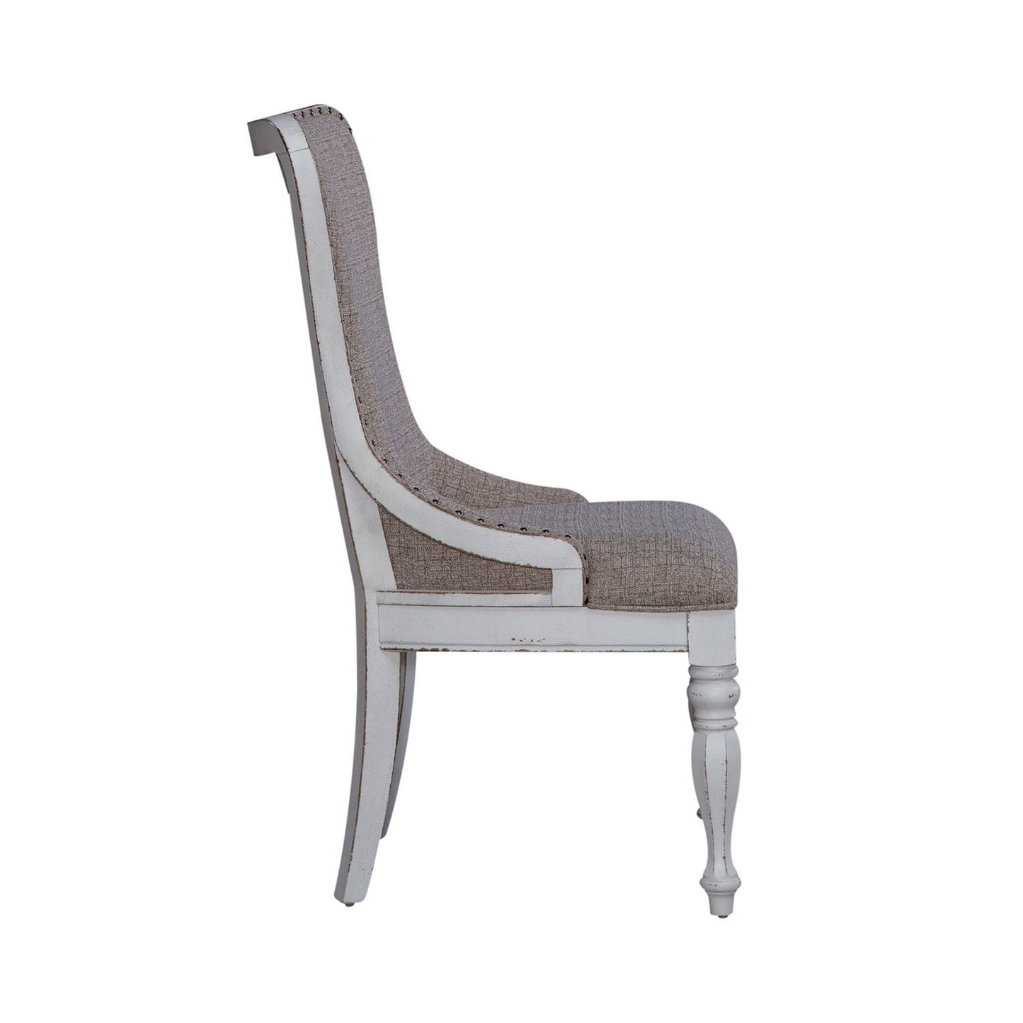 Magnolia Manor - Upholstered Wing Back Side Chair - Antique White