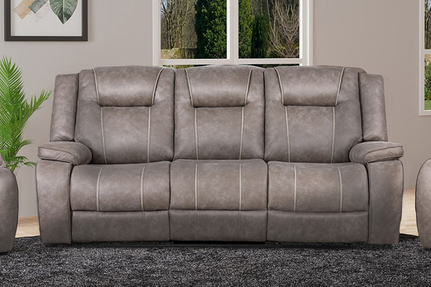 Blake - Manual Glider Reclining Sofa And 2 Recliners - Desert Taupe